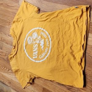 Vans yellow graphic tee